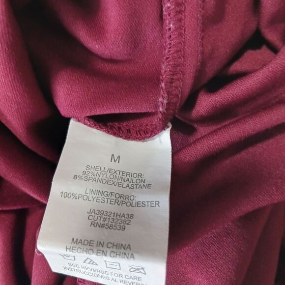 Speechless Women's size Medium Lined Lace Midi Dress 3/4 Sleeve Burgandy Color - Picture 7 of 9